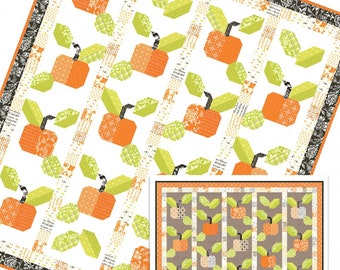 Pumpkin Farm  *A Pieced Quilt Pattern*      By:  Joanna Figueroa