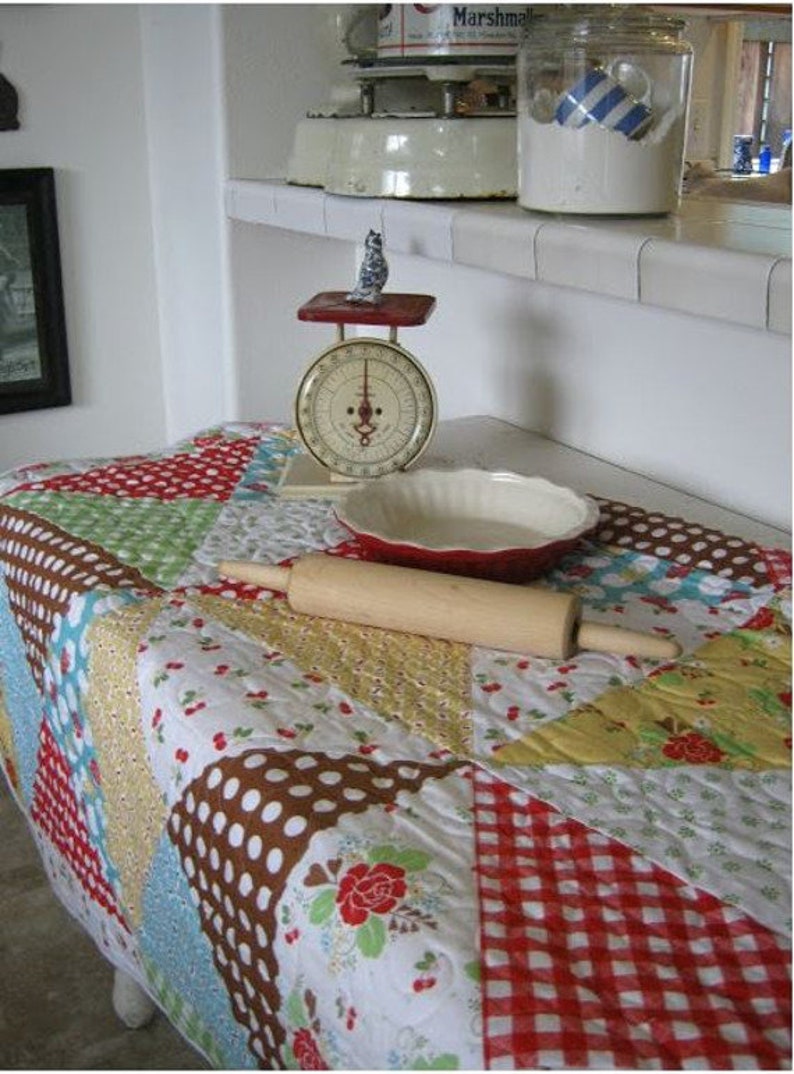 Easy as Pie scrappy Quilt Pattern By Karen Walker Laugh Etsy