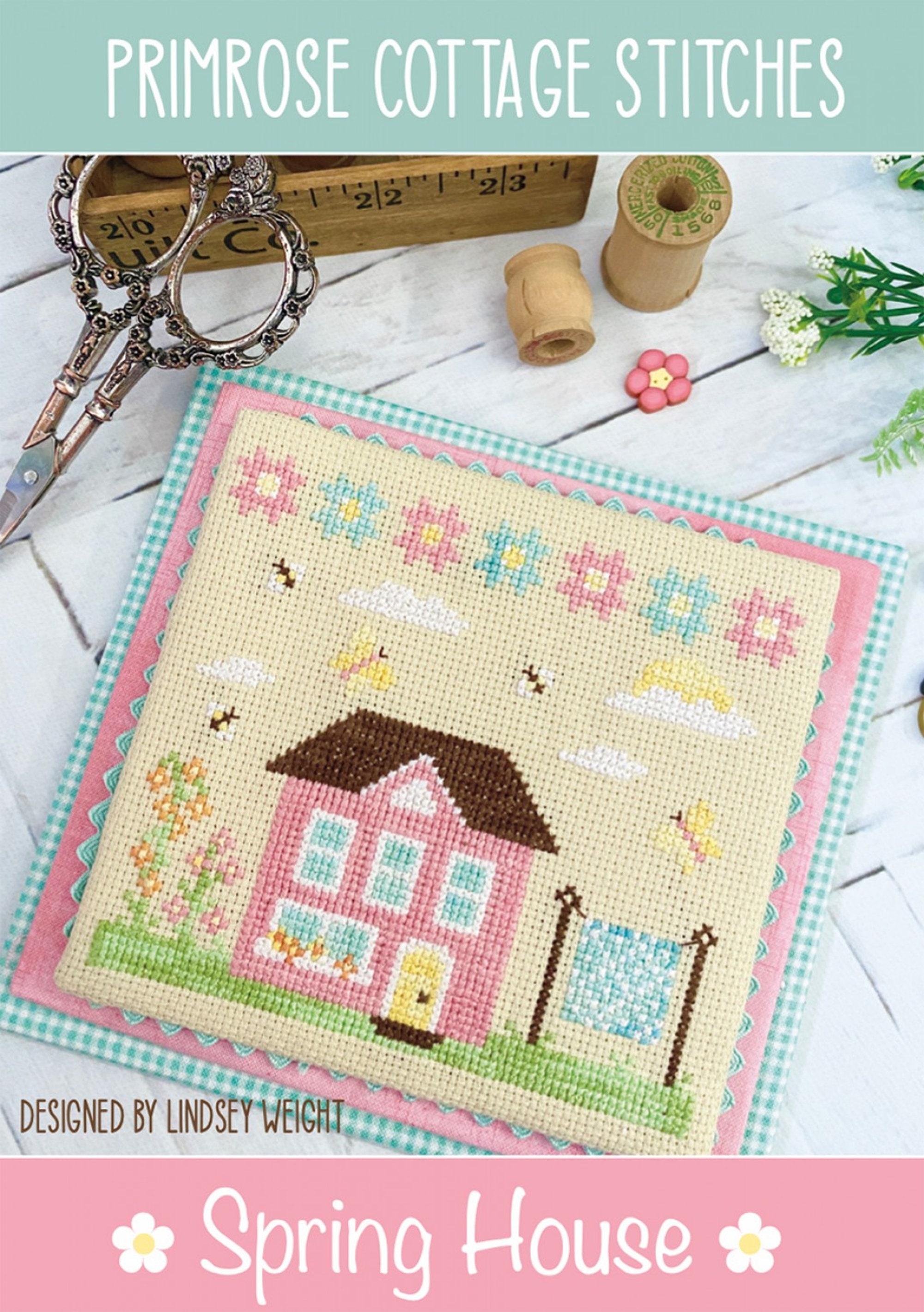 Spring House *Counted Cross Stitch Pattern* From Primrose Cottage Stitches