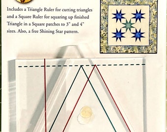 Triangle In A Square *Acrylic Set - 3" & 4" Sizes* From: Quilt In A Day