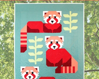 Red Pandas *Quilt Pattern* From: Art East Quilting Co.