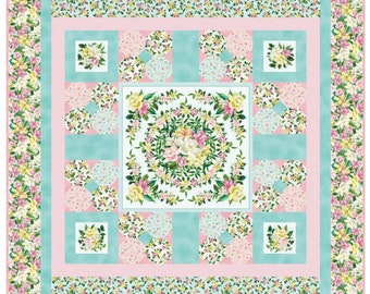 Lanai Spring Snow *Quilt Kit* (Includes "Lanai" Fabric Collection + Pattern) By: Pat Syta & Mimi Hollenbaugh - Maywood Studio