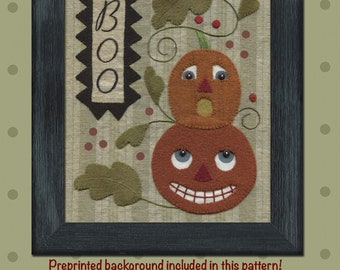 Boo (October) *Applique Project - Includes Pre-Printed Fabric & Pattern* By: Bonnie Sullivan - All Through the Night