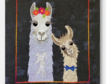Mama Llama Love *Wall Hanging Quilt Pattern* From: Hissyfitz Designs