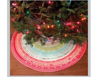 Strippy Tree Skirt *Sewing Pattern - 3 Size Options* From: JulieQ Quilts