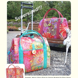 Weekend Duffle *Sewing Pattern + Metal Stays* From: Aunties Two Patterns