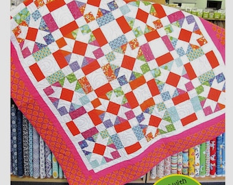 Star Power *Fat Quarters Anonymous Quilt Pattern*  From: Cozy Quilt Designs