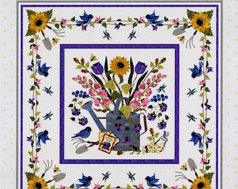 Spring Bouquet *Applique Wall Quilt Pattern* By: Pearl P Pereira - P3 Designs