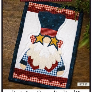 Uncle Sam Gnome **Mug Rug Kit** From: The Whole Country Caboodle