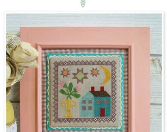 Prim Stitch Series #6 - Home & Hearth *Counted Cross Stitch Pattern* From: It's Sew Emma