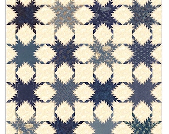 First Flakes *Traditionally Pieced Quilt Pattern* By: Edyta Sitar - Laundry Basket Quilts