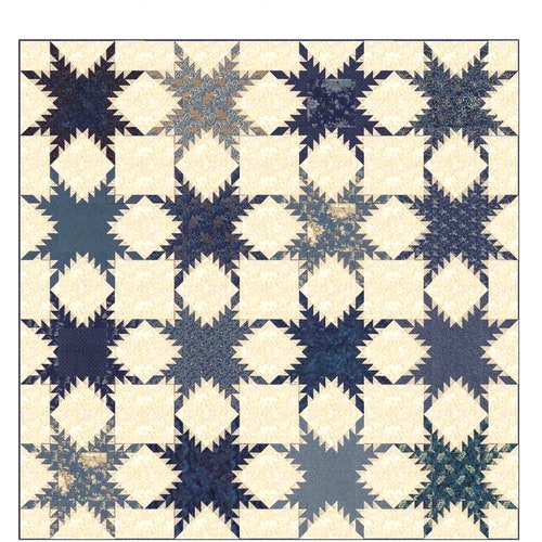 Snowflake pieced & Applique Quilt Pattern By Edyta Sitar Etsy
