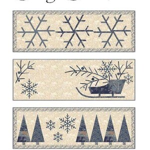 Sleigh Bell Trio *Three Appliqué Table Runner Sewing Patterns* By: Edyta Sitar - Laundry Basket Quilts