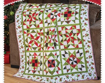 Poinsettia & Pine *Quilt Pattern* From: Shabby Fabrics