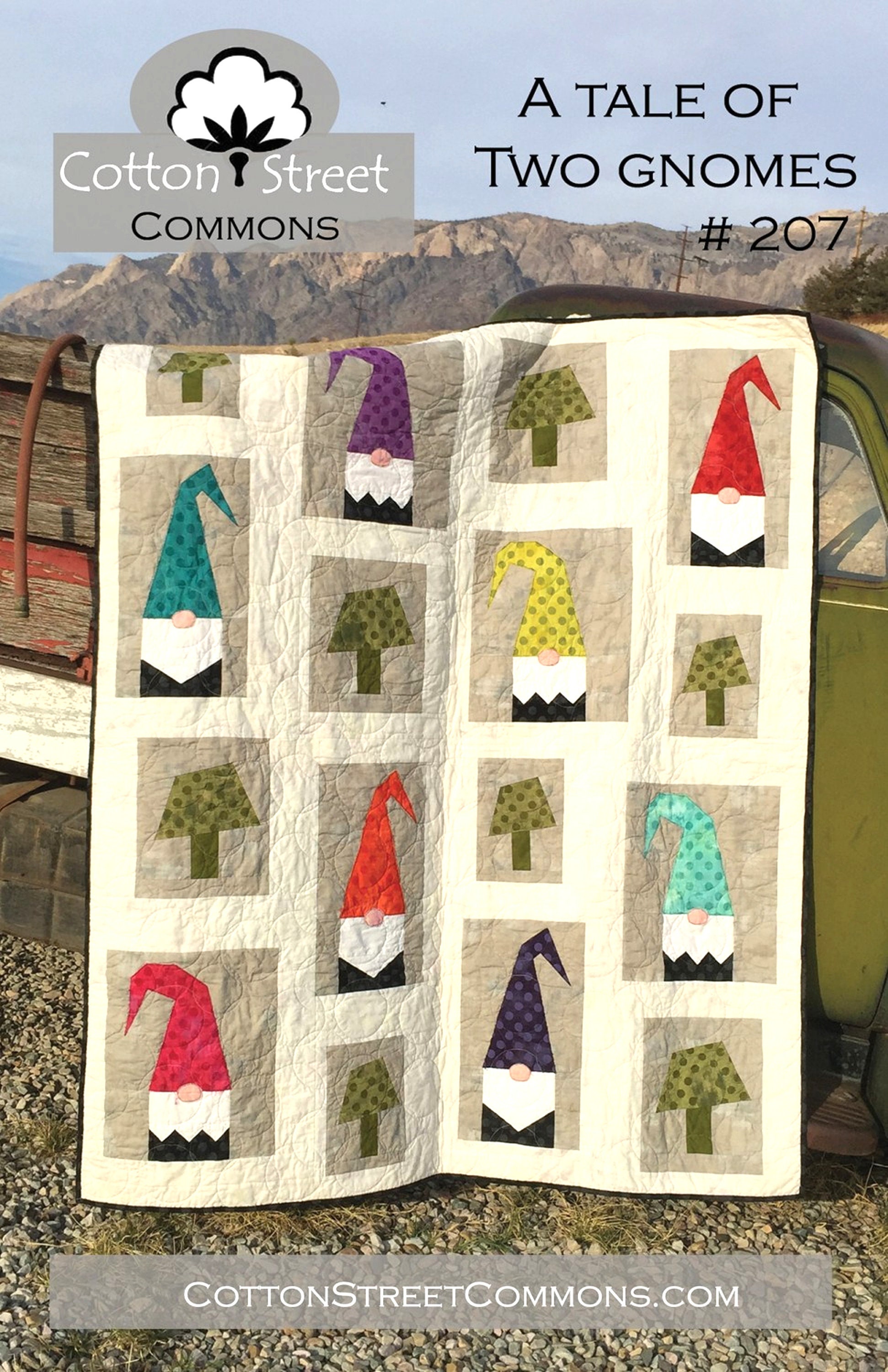 A Tale of Two Gnomes *Applique Quilt Pattern* From Cotton Street Commons