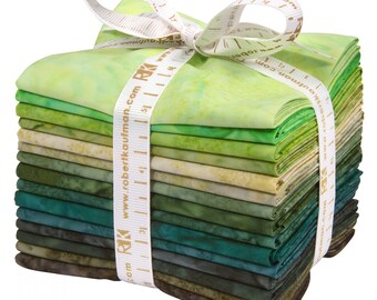 Artisan Batik Solids - Prisma Dyes Rainforest Colorstory *Fat Quarter Bundle - 15 Pieces* By: Lunn Studios - Kaufman Fabrics