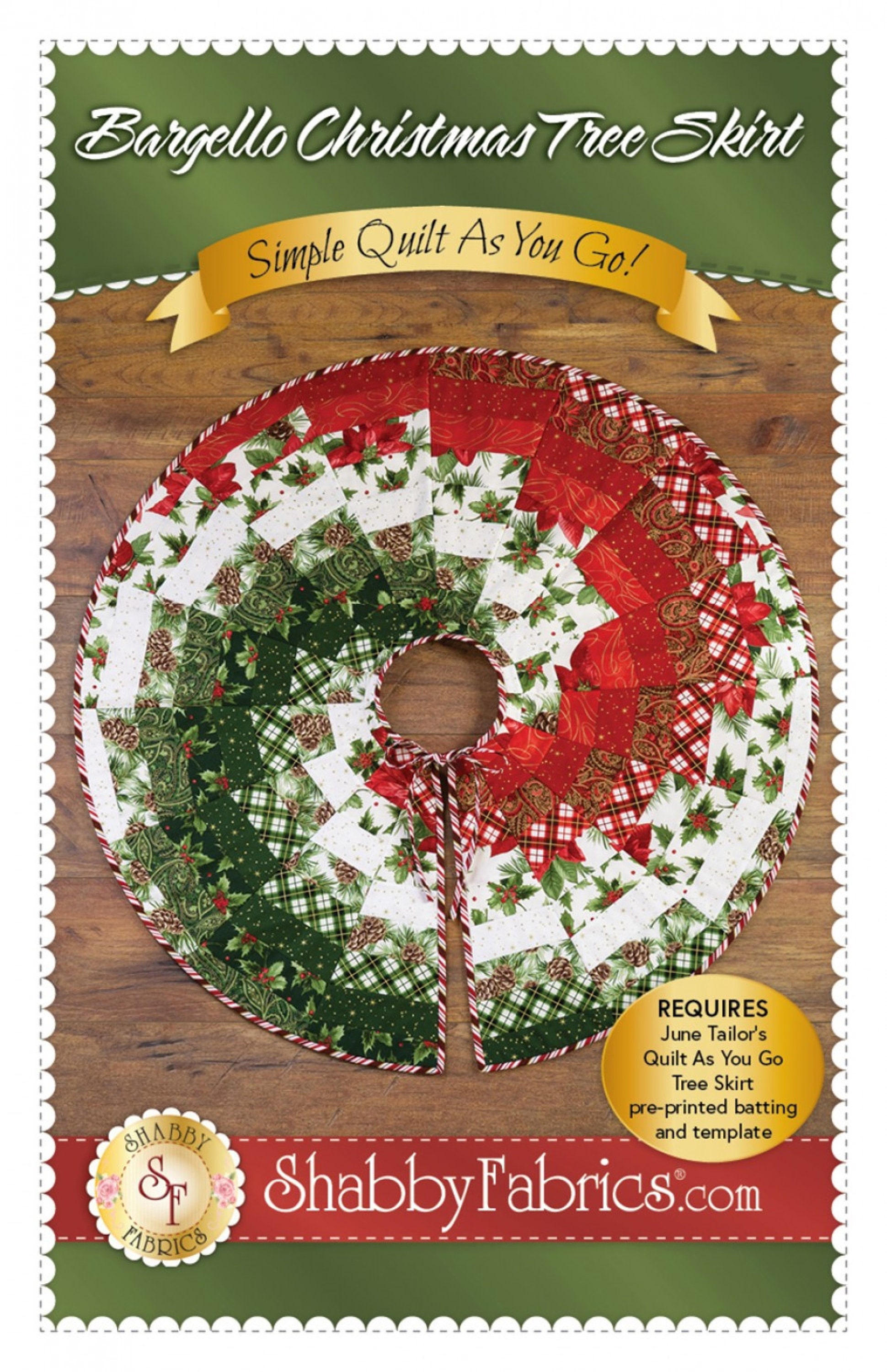 Bargello Christmas Tree Skirt simple Quilt as You Go Pattern - Etsy
