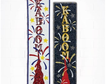 KABOOM Gnome *Quilted Wall Hanging Pattern* By: Sam Hunter - Hunter Design Studio