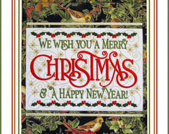 We Wish You... *Wall Hanging - Machine Embroidery CD* From: Janine Babich Designs