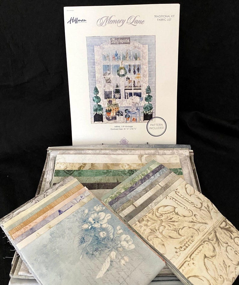 MEMORY LANE Quilt Kit Original Hoffman Fabrics & Complete Etsy