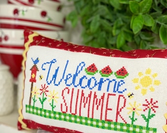 Welcome Summer *Counted Cross Stitch Pattern* From: Primrose Cottage Stitches
