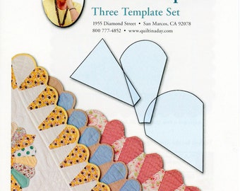 Ice Cream Cone Border Template Set *Acrylic* By: Eleanor Burns - Quilt in a Day