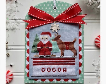 Christmas in the Kitchen: Cocoa  *Counted Cross Stitch Pattern*   By Misty Pursel - Luminous Fiber Arts