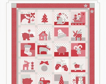 Country Christmas *10-Month Block of the Month Applique Quilt Pattern Set* By: Anne Sutton - Bunny Hill Designs