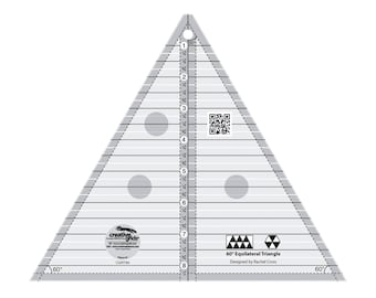 60º Triangle Ruler *Acrylic* By: Rachel Cross - Creative Grids