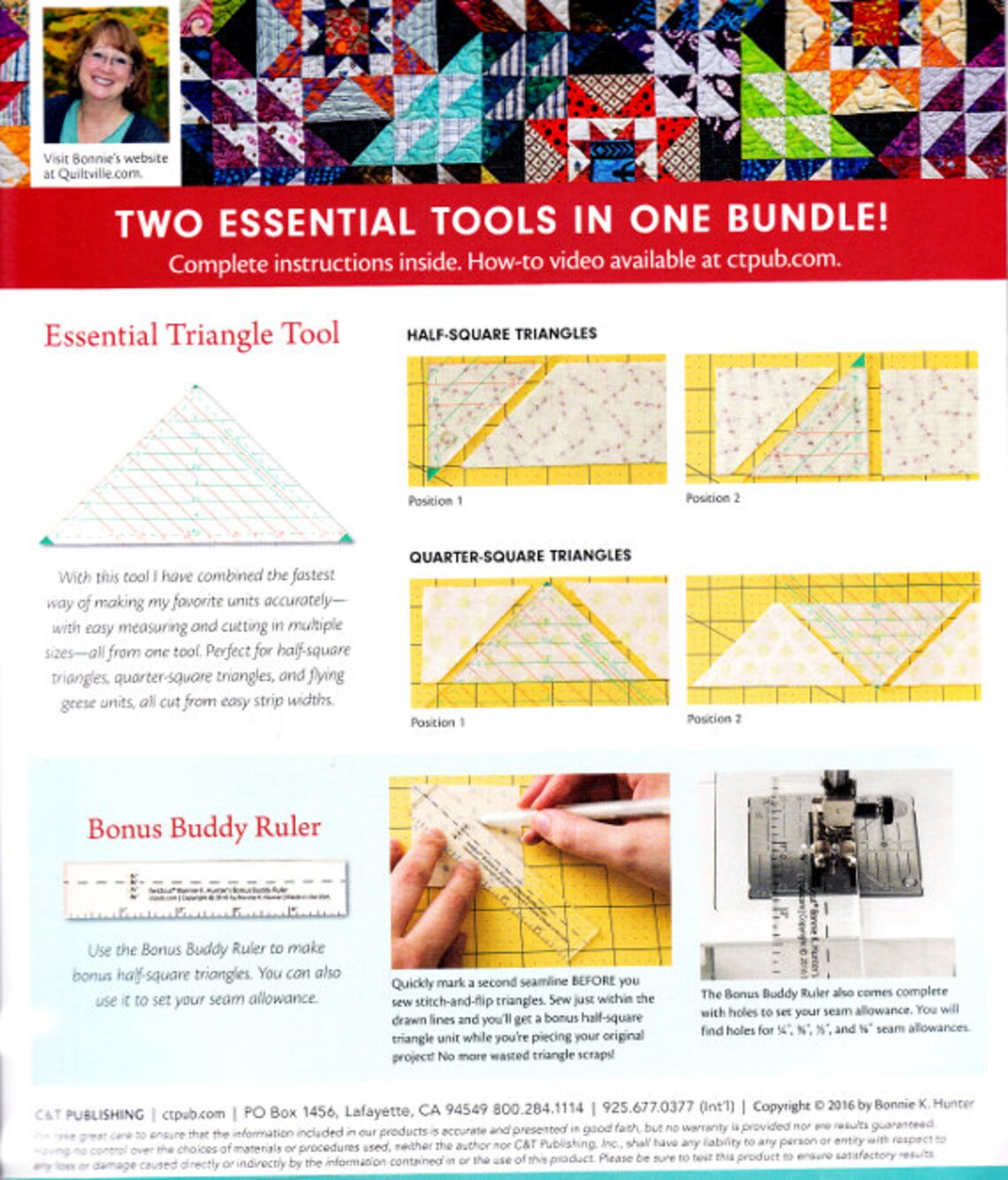 Essential Triangle Tool Bonus acrylic By: Bonnie Hunter & | Etsy