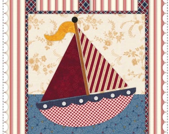 Little Blessings - Smooth Sailing *Wall Hanging Sewing Pattern* From: Shabby Fabrics