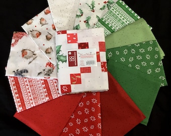 Warm Wishes *Fat Quarter Bundle - 12 Pieces + 1 Panel* By: Hannah Dale & Maywood Studios