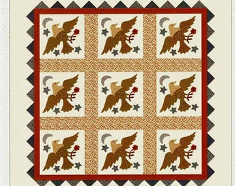 Star Spangled Eagles *Patriotic Themed Applique Quilt Pattern* By: Stacy West - Buttermilk Basin Designs