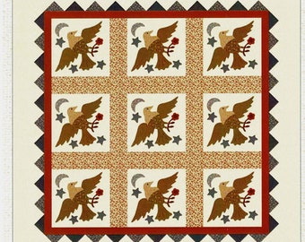 Star Spangled Eagles *Patriotic Themed Applique Quilt Pattern* By: Stacy West - Buttermilk Basin Designs