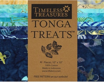 Tonga Treats - Scuba Collection *Layer Cake (10x10) - 42 Pieces* From: Timeless Treasures