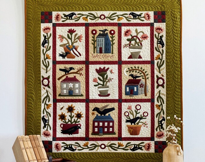 Buttermilk Homestead appliqué Quilt Pattern From Buttermilk Basin Design Co Etsy