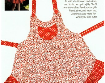 Sassy Little Apron - Adult Pattern *One-Size Fits Most* By: Barbara Brandeburg - Cabbage Rose