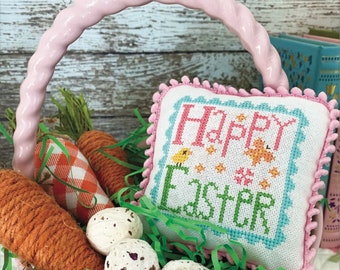 Happy Easter *Counted Cross Stitch Pattern*   From: Primrose Cottage Stitches