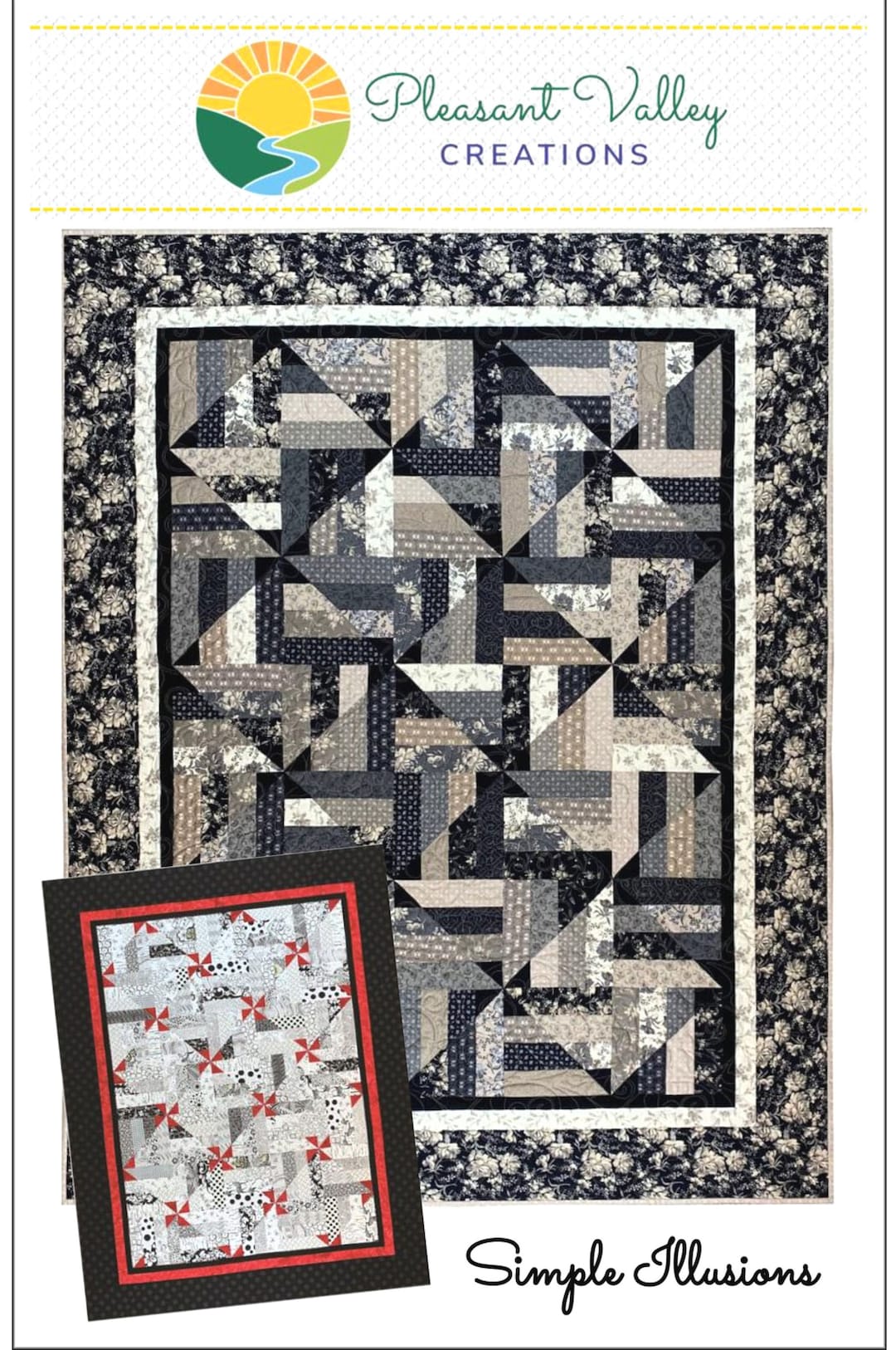 Simple Illusions quilt Pattern By Diana Beaubien Pleasant Valley