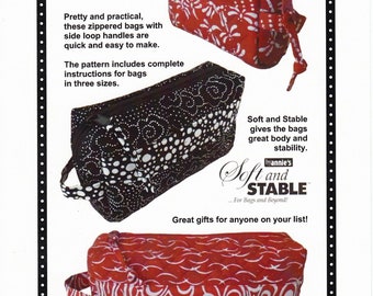 Ditty Bags *Sewing Pattern - Zippered Bags in Three Sizes* From: by Annie