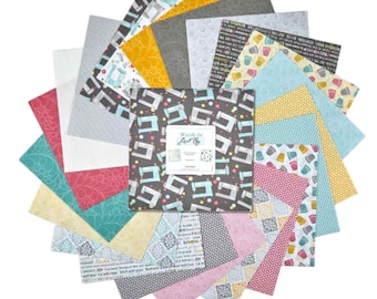 Words To Quilt By *Layer Cake (10x10) - 42 Pieces* By: Cherry Guidry & Benartex