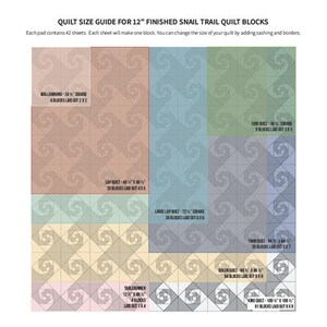 Quilt Square Patterns - Snail's Trail Quilt Block