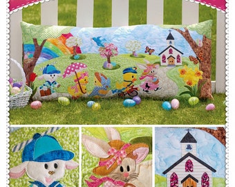 Easter Sunday Pillow *Applique Sewing Pattern* By: Jennifer Bosworth - Shabby Fabrics