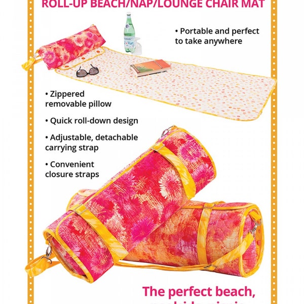Siesta Fiesta! *Roll-Up Beach/Nap/Lounge Chair Mat - Sewing Pattern* From: by Annie