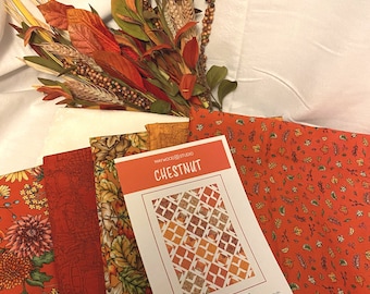 Chestnut *Quilt Kit* (Includes "Sweater Weather" Fabrics + Pattern) By: It's Sew Emma, Kris Lammers, & Maywood Studios