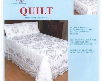 XX Colonial Quilt *Stamped Cross Stitch + Embroidery Design* From: Jack Dempsey Inc