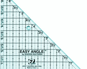 Easy Angle Triangle Ruler *6.5" - Acrylic*   By: Sharon Hultgren - EZQuilting