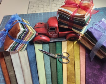 Woolies Flannel - Mixed Solids *Fat Quarter Bundle - 14 Pieces* By: Bonnie Sullivan & Maywood Studio