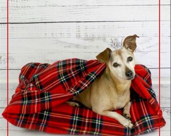 Puppy Pillow *Dog Bed with Attached Blanket - Sewing Pattern* From: Sally Tomato Design