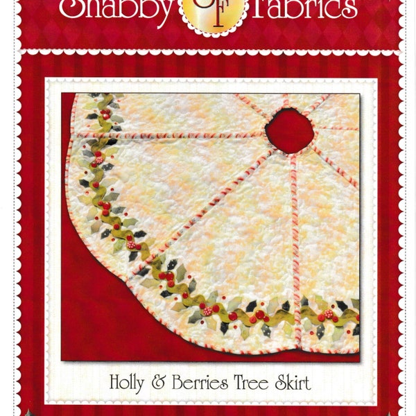 Applique Christmas Tree Skirt Pattern Etsy